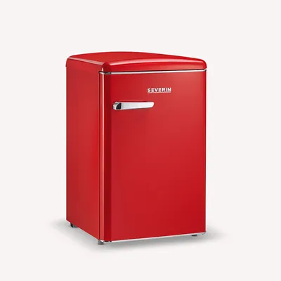 Produktbild von SEVERIN Retro Tischkühlschrank RKS 8830  aus Kunststoff, rot Kühlschrank Gefrierkombination Retro Kühlschrank Led Kühlschrank Kühlschrank Gefrierfach