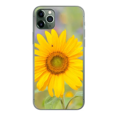 Produktbild von MuchoWow® Handyhülle Schutzhülle Hülle für iPhone 11 Pro Max Blumen - Sonnenblume - Gelb Silikon Softcase Handy Hülle - Schutz