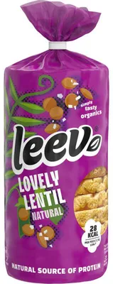 Produktbild von Leev Linzenwafels Naturel 100g – Knusprige, glutenfreie Linsenwaffeln, ballaststoffreich, proteinreich, ohne Zusatzstoffe
