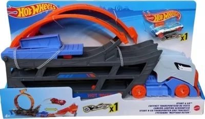 Produktbild von Hot Wheels Traktor und Achterbahn GCK38