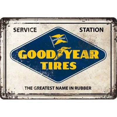 Zdjęcie produktu dla Pocztówka Metalowa 14 X 10 Cm Goodyear
