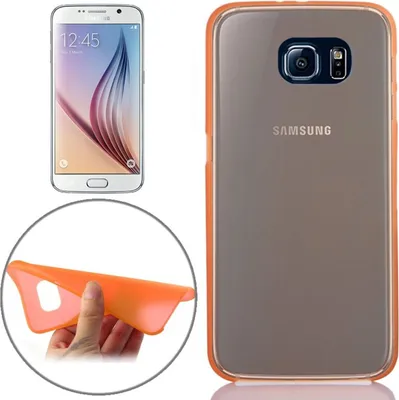 Produktbild von Schutzhülle Case Ultra Dünn 0,3mm für Handy Samsung Galaxy S6 Orange