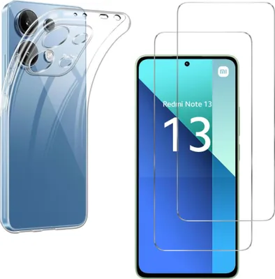 Zdjęcie produktu dla Etui do Xiaomi Redmi Note 13 4G z 2 osłonami ekranu ze szkła hartowanego Phonillico®
