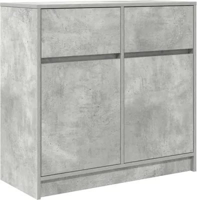 Produktbild von Sideboard mit Schublade Betongrau 80x34x76 cm Holzwerkstoff