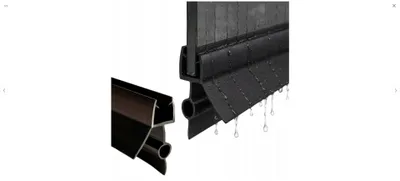 Produktbild von Untere Duschdichtung Schwarz 100 cm für 7–8 mm Glas, Dichtlippe für Duschtür