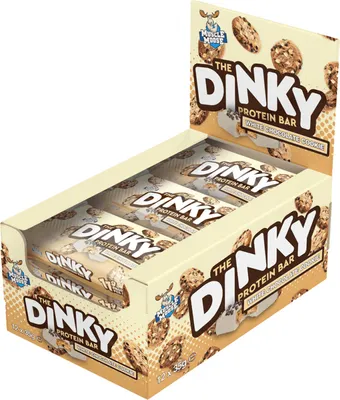 Produktbild von Muscle Moose Dinky Protein Bar- 12x 35 g Riegel White Choco Cookie