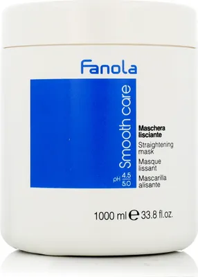 Produktbild von Fanola Smooth Care Straightening Mask 1000ml, 1000 ml, Frauen, Lockiges Haar, beschädigtes Haar, Widerspenstiges Haar, Alle Farben, Anti-Frizz, Feuchtigkeitsspendend, Feuchtigkeitsspendend, Reparatur, Glanz, Glättend,..., Baumwollsamenöl, Kakaobutter