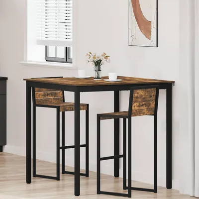 Image de Maison Exclusive - Table haute en bois composite