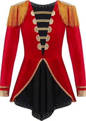 Produktbild von Mädchen Zirkus Kostüm Gr. 134-140 Cm Ringermaster Weihnachtskostüm Langarmige Body Overall Zirkusdirektor Cosplay Outfits Karneval Fasching