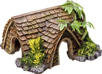 Immagine prodotto di Aqua Ornamenti "CASA" con piante 15 x 14 x 8 cm