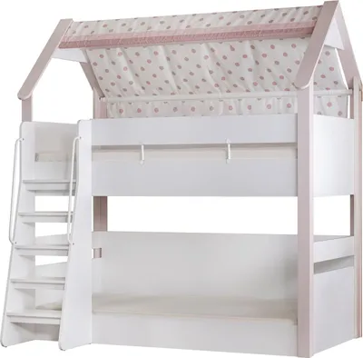Produktbild von Etagenbett Rainbow 100 x 200 cm in Weiß/Rosa