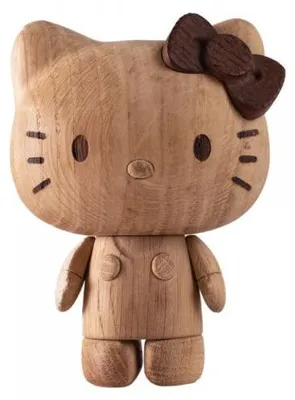 Produktbild von boyhood Holzskulptur Hello Kitty Oak (H 13cm)