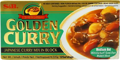 Produktbild von S&B Japanisches Curry MEDIUM Hot 220g
