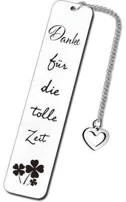 Produktbild von Personalisiertes Lesezeichen - Danke für die tolle Zeit - Abschiedsgeschenk für Kollegen, Erzieherin, Lehrer, Kita, Ruhestand