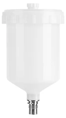 HVLP-Spritzbecher 600 ml Kunststoff weiß für Spritzpistole