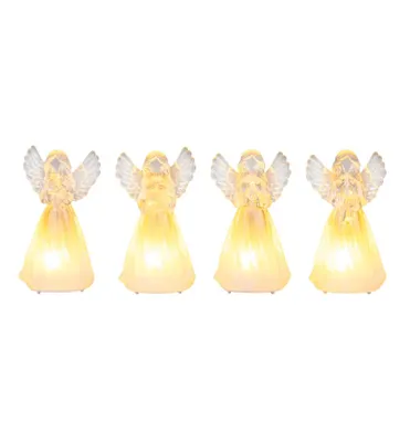 Obrázek produktu pro Anděl MagicHome Vánoce, plast, mix motivů, 1xLED teplá bílá, 6x5x11 cm, 3xLR44, prodejní box 12ks