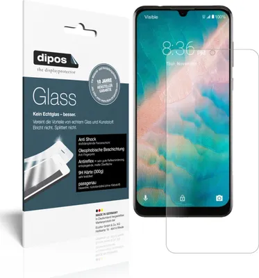 Produktbild von 2x Schutzfolie für ZTE Blade 10 Prime matt - Anti-Shock 9H Folie dipos Glass Kunststoffglas