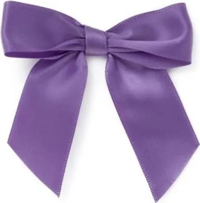 Produktbild von Satin-Schleife 25 mm – Violett – 10 Stück