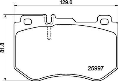 Produktbild von HELLA Bremsbeläge Satz Vorne Bremsklötze passend für MERCEDES-BENZ C-Klasse T-modell (S205) 8DB 355 021-741