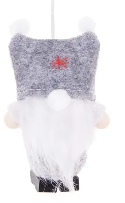 Image de Lutin GNOM avec bonnet gris 8 cm