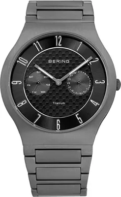 Produktbild von BERING Classic Herren Multifunktionsuhr grau/schwarz 11939-777