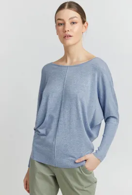Produktbild von OXMO OXHerdis - 21950014ME Damen Strickpullover Feinstrick Pullover