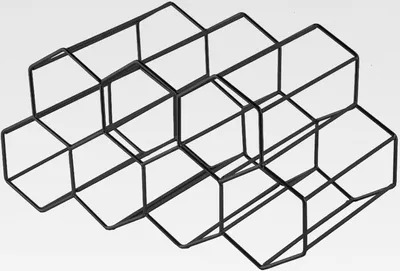 Produktbild von Weinregal Metall Freistehender, Freistehender Weinflaschehalter, Tisch Weinregal, Arbeitsplatte Weinflaschenhalter, Weinflaschenhalter, für Bar, Weinkeller, Wohnzimmer, Küche, Keller (Schwarz)