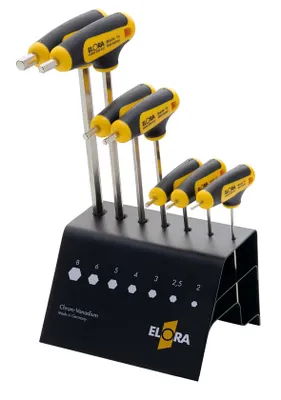 Produktbild von Elora Sechskant-Schraubendrehersatz, 7-teilig, ELORA-159-SW