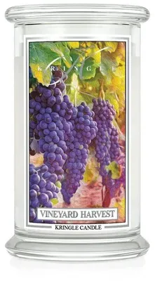 Zdjęcie produktu dla Świeca zapachowa Kringle Candle Vineyard Harvest, duża, dwupłomykowa (624 g)