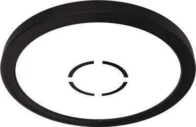 Zdjęcie produktu dla Lampa sufitowa LED BRILONER FREE, efekt podświetlenia, płaska konstrukcja, neutralne białe światło, czarna, 19 x 2,8 cm