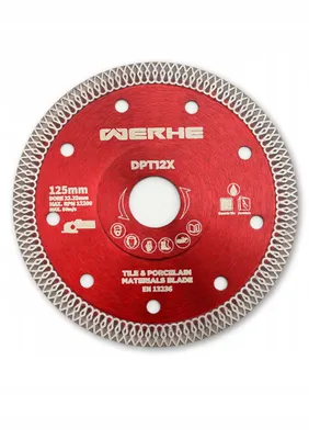 Productafbeelding van Diamantschijf 125 mm - 1,2 mm, WERHE-granietplaatjes