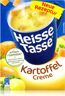 Produktbild von Heisse Tasse Kartoffel Creme mit Croûtons 3 Beutel á 18g (1er Pack)