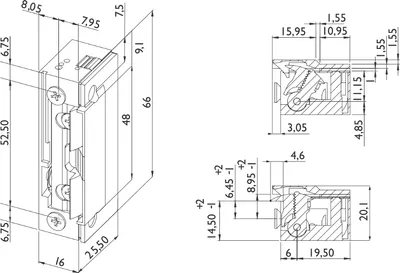 Produktbild von DORCAS elektrischer Türöffner D-99.2/ND.U2/FLEX