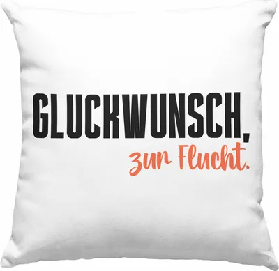 Produktbild von Trendation - Jobwechsel Deko-Kissen mit Füllung 40x40 Geschenk Kollegin Kollege Lustig Abschiedsgeschenk Sprüche Glückwunsch Zur Flucht Abschied Deko-Kissen mit Füllung 40x40n (Grau)