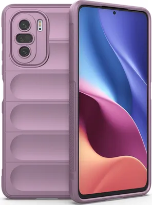 Image de Xiaomi Poco F3 Case, Soft TPU Silicone Shockproof Protective Case for Xiaomi Poco F3 Purple