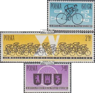 Produktbild von Briefmarken Polen 1962 Mi 1306-1308 (kompl.Ausg.) gestempelt Radfernfahrt
