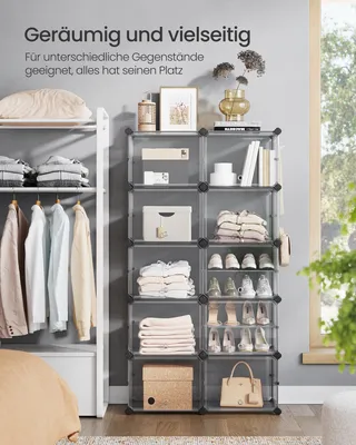 Produktbild von SONGMICS Schuhregal mit 10 Fächern, Schuhschrank, 30 x 40 x 30 cm pro Fach