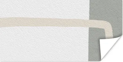 Produktbild von MuchoWow® Poster Abstrakt - Minimalismus - Design 40x20 cm - Poster für die Wand - Poster Schlafzimmer