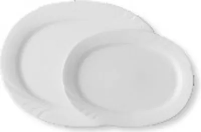 Produktbild von 2x Platte oval - Länge 32,0 cm - Dekoschale, Obstschale
