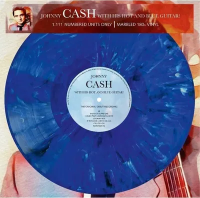 Obrázek produktu pro Johnny Cash - With His Hot And Blue Guitar (Limited Edition) (Reissue) (Blue Marbled Coloured) (LP)