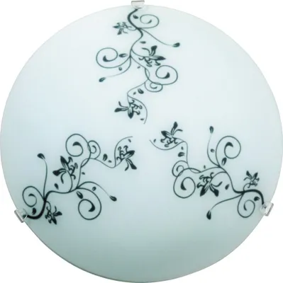 Image de Verre plafond 25 cm E27 1x60W blanc rond Bloomy 1847 Rabalux