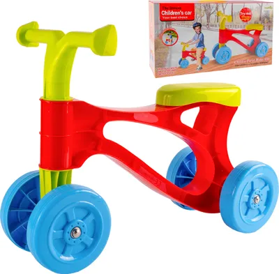 Produktbild von Malplay Laufrad 4 Rädern für Kinder leicht Bunte ab 18 Monaten Geschenk My First Scooter ab 3 Jahren