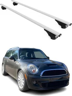 Produktbild von Dachträger Gepäckträger für Mini Clubman 2007-2014 Grundträger Metall Silber 2x