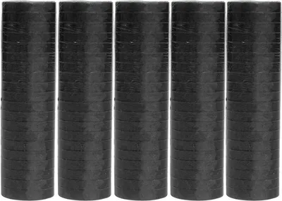 Produktbild von 5 Rollen Papier Luftschlangen schwarz