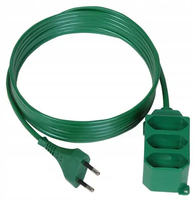 Produktbild von Jonex PS-362P/1,5 Dreifach-Stecker Grün 1,5m