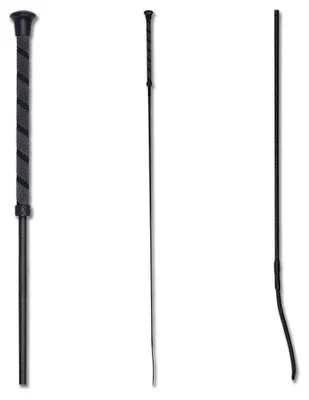 Obrázek produktu pro Drezurní bič – protiskluzový, 100 cm, černý