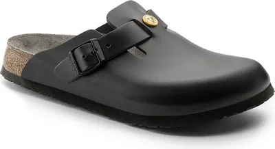 Produktbild von Birkenstock Boston ESD Pantolette schwarz normale Weite Gr. 43