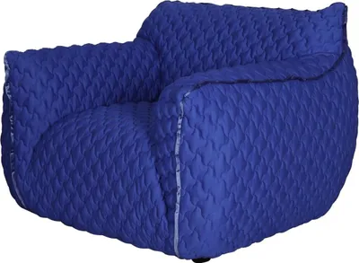 Obrázok produktu pre FURNLUX Kreslo Nua Blue 113 cm / Hlavná farba: modrá / Rozmery: 113 x 82 x 102 cm