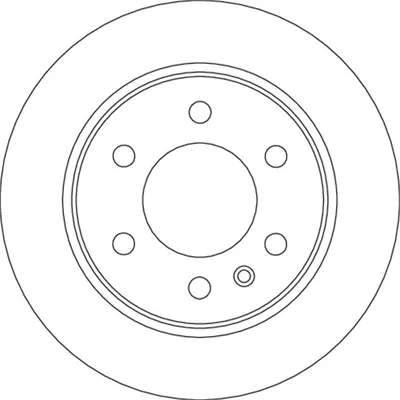 Produktbild von 2x TRW Bremsscheibe Hinten für Fahrzeuge ohne elektrische Feststellbremse