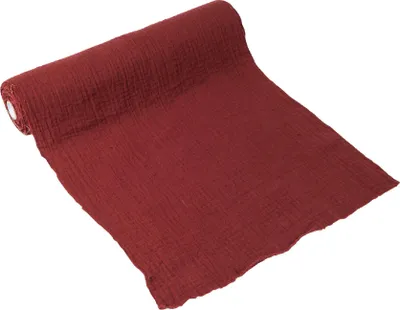 Produktbild von Tischläufer Musselin Terracotta Bordeaux 30 cm x 3 m - Einheitsgröße
